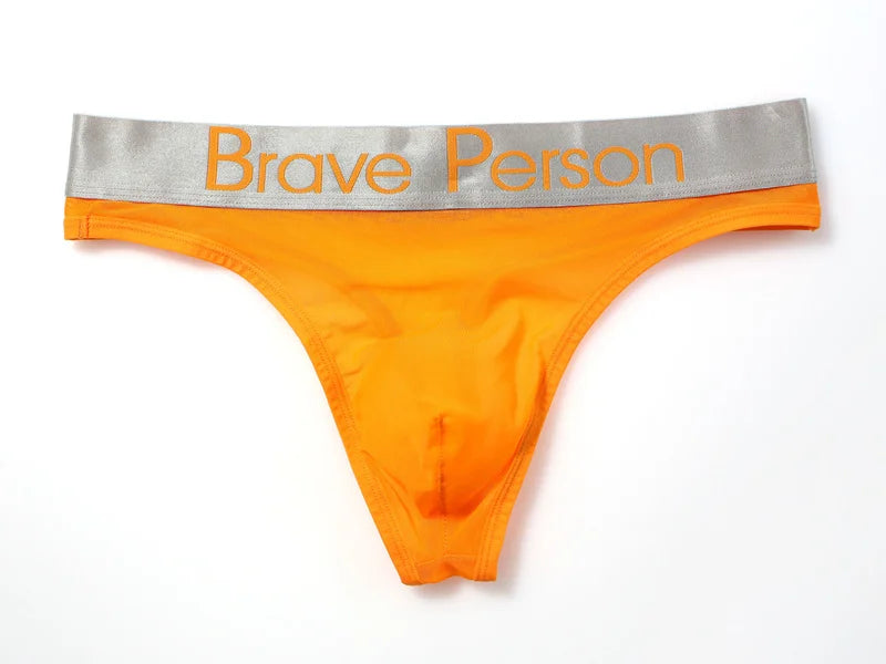 BRAVE PERSON Transparent Men's Briefs - Low-Waist Mesh Gauze Breathable Underwear