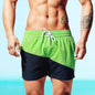DESMIIT S7 Contrast Patchwork Swim Shorts with Mesh Liner