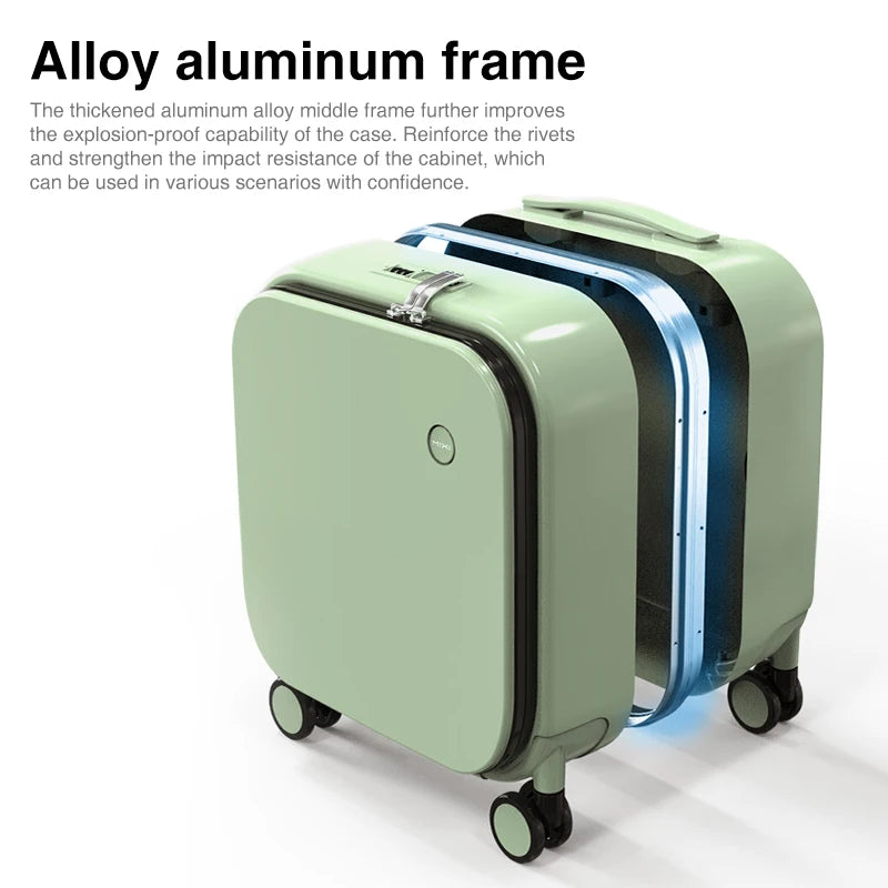 Mixi 18-inch Carry-on Suitcase