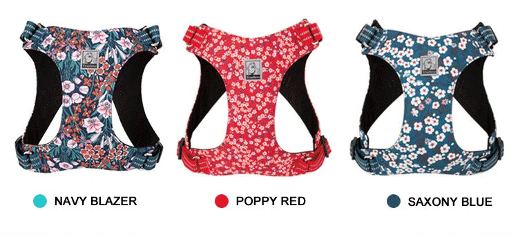 Truelove Pet Harness Floral Doggy Harness Dog Vest Type Dog Walking Chain Small Medium Puppy Cat Printed Cotton TLH1912