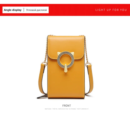 FOXER Split Leather Crossbody Bag