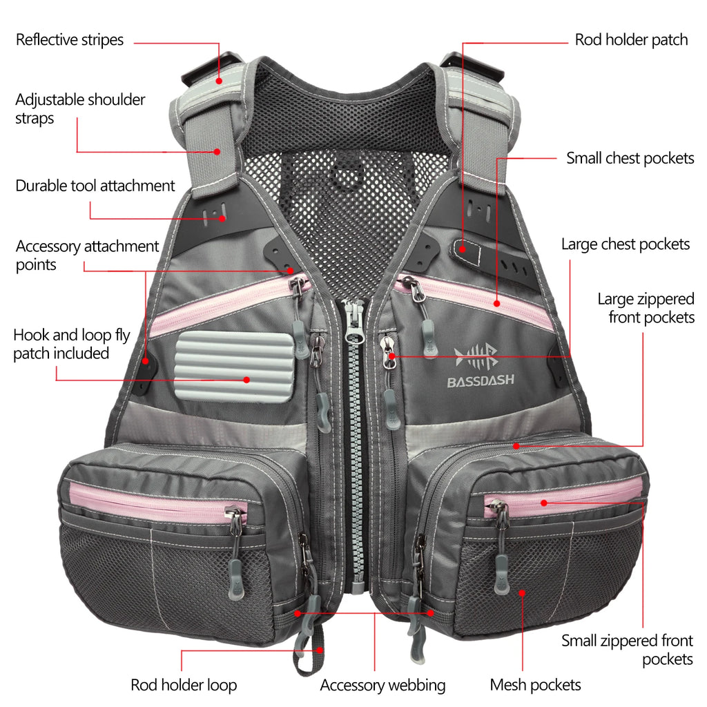BASSDASH Fly Fishing Vest ShopHub