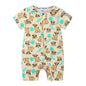 Kids Tales Playful Prints Cotton-Blend Short-Sleeve Baby Romper