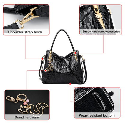 FOXER Women's Natural Cow Leather Handbag