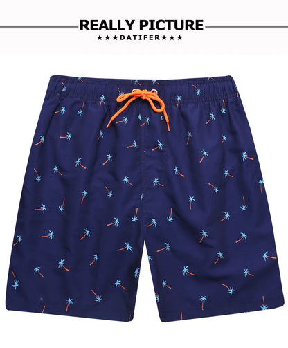Men's Datifer brand quick-dry beach shorts with surf-friendly design, suitable for swimming, running, and gym activities.