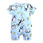 Kids Tales Playful Prints Cotton-Blend Short-Sleeve Baby Romper