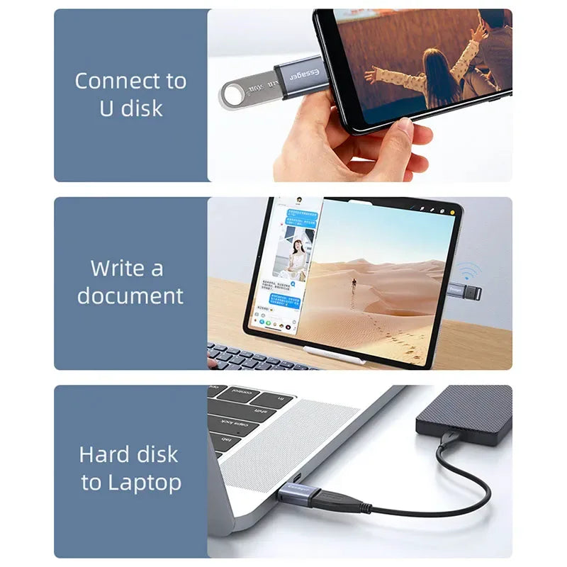 Essager USB Type C OTG Adapter - ShopHub