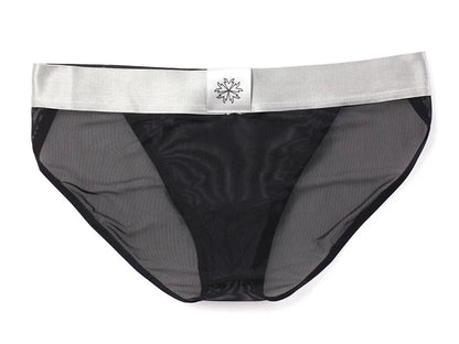 BRAVE PERSON Sexy Transparent Men's Briefs - Breathable Mesh Low-Waist Underwear for Ultimate Comfort