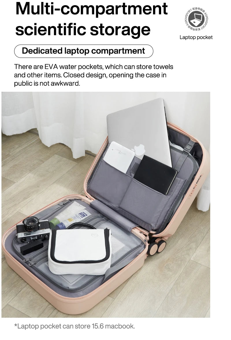 Mixi 16 Inch Carry On Suitcase