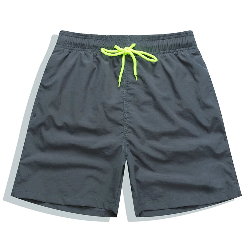 Men's beach boardshorts by ShopHub NZ, stylish surfing maillot de bain swimwear for men, featuring a comfortable Bermuda style fit.
