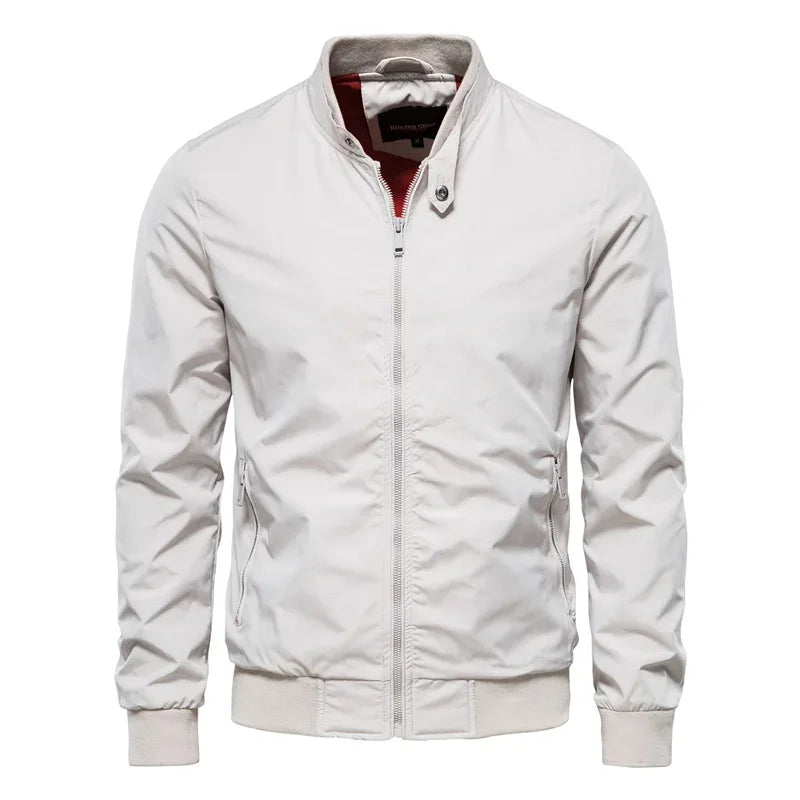 AIOPESON Solid Colour Baseball Jackets - ShopHub