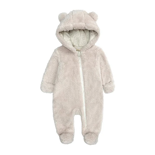 Kids Tales Cosy Cub Cotton-Lined Hooded Baby Romper