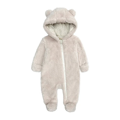 Kids Tales Cosy Cub Cotton-Lined Hooded Baby Romper
