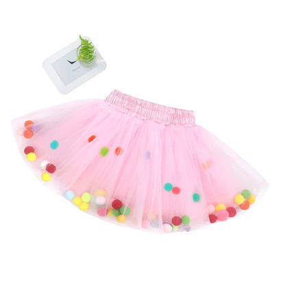 Kids Tales Party Pop Tulle Tutu Skirt for Girls