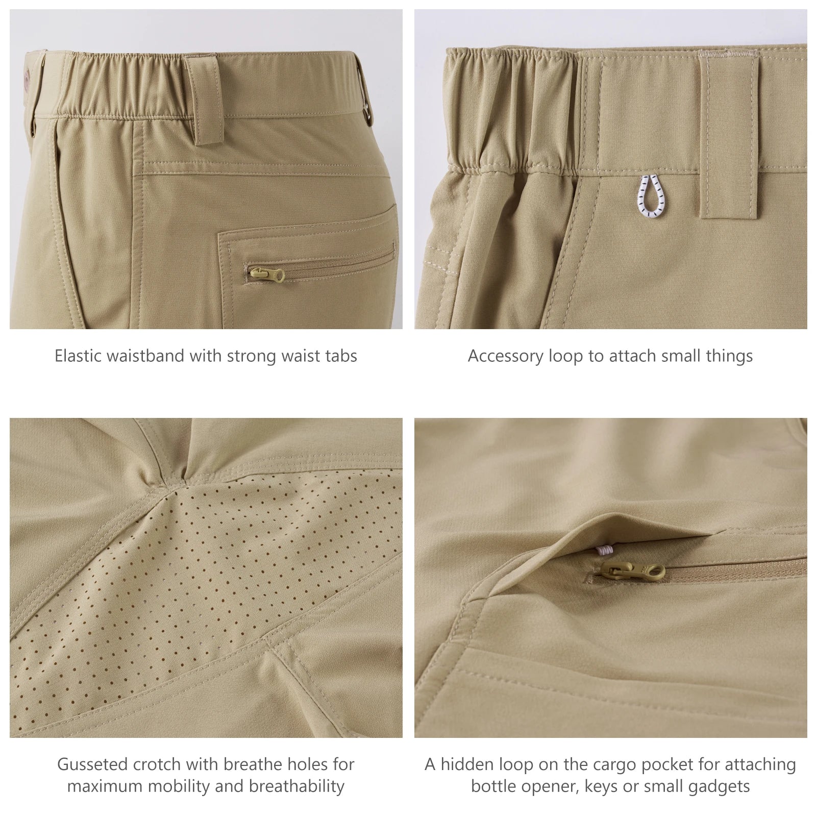 BASSDASH Men's Fishing Cargo Shorts ShopHub