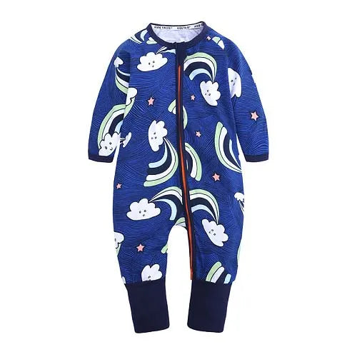 Kids Tales Everyday Wonder Cotton-Stretch Zip Baby Romper