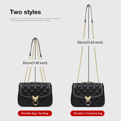 FOXER Split Leather Crossbody Bag