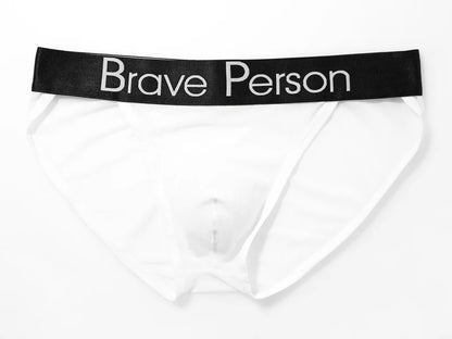 BRAVE PERSON Sexy Transparent Men's Briefs - Breathable Mesh Low-Waist Underwear for Ultimate Comfort