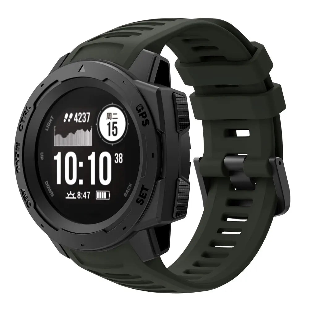 Silicone Sport Strap for the Garmin Instinct Series (22mm) (available in 7 colours) Habicare
