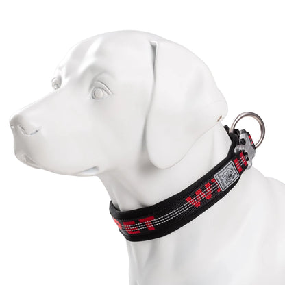 TRUELOVE Pet Collar Best Neoprene Padded 3M Reflective Dog Collar for Large Medium Small Bonus Dog Tracker Tag Feature YC1854