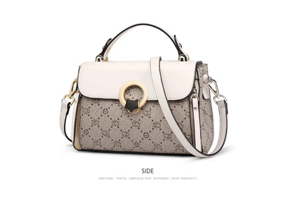 FOXER Women's Shoulder Bag Vintage Signature Tote Bag 2026 Luxury Fashion Female Handbag Crossbody Purse