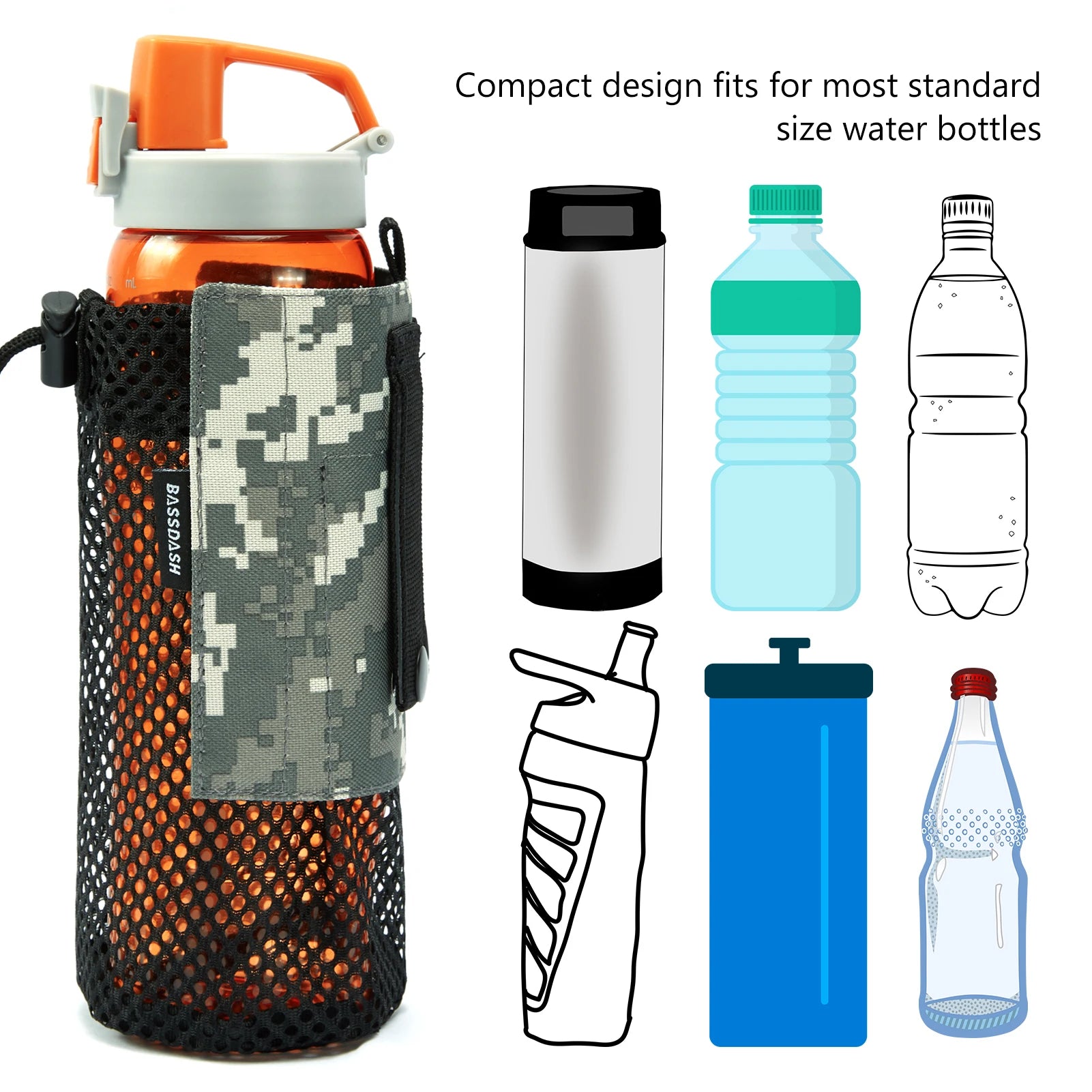 BASSDASH Water Bottle Pouch ShopHub