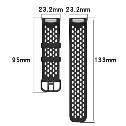 Silicone Sports Strap for the Fitbit Charge 5/6 Series (12 colours available) Habicare