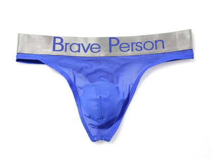 BRAVE PERSON Transparent Men's Briefs - Low-Waist Mesh Gauze Breathable Underwear