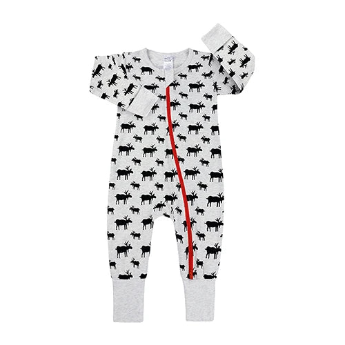 Kids Tales Little Bloom Cotton-Blend Double-Zip Romper