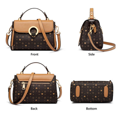 FOXER Women's Shoulder Bag Vintage Signature Tote Bag 2026 Luxury Fashion Female Handbag Crossbody Purse