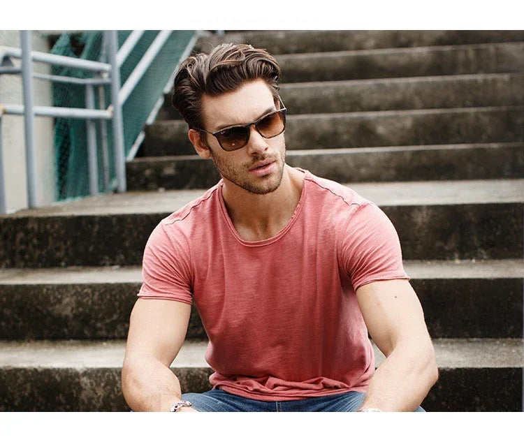 AIOPESON 100% Cotton Casual Soft Fitness T-Shirts - ShopHub