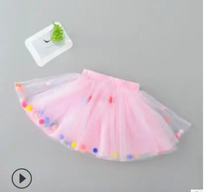 Kids Tales Party Pop Tulle Tutu Skirt for Girls