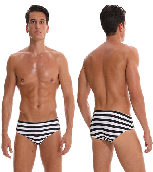 Men's DATIFER quick dry swim briefs from ShopHub NZ, featuring a sleek design ideal for swimming and beachwear.