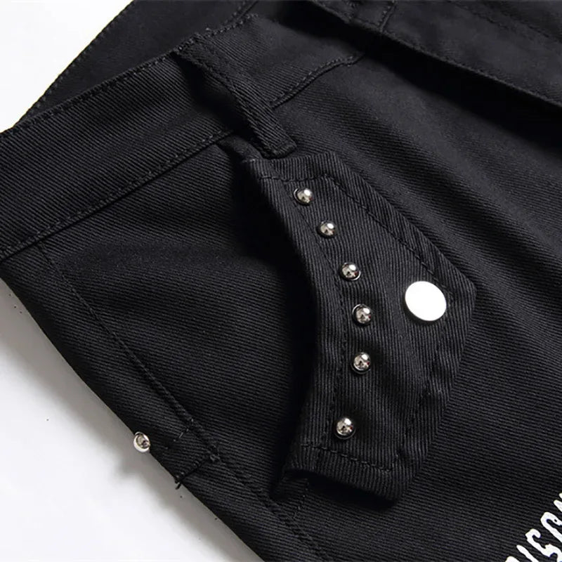 Men's Scotland Red Plaid Tartan Patchwork Jeans - ShopHub