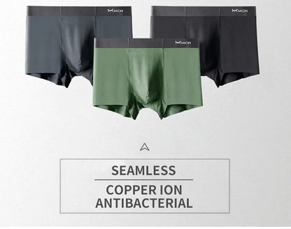 MiiOW Modal Men's Underwear 3Pcs Antibacterial Boxer Shorts