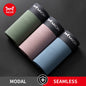 MiiOW Modal Men's Underwear 3Pcs Antibacterial Boxer Shorts
