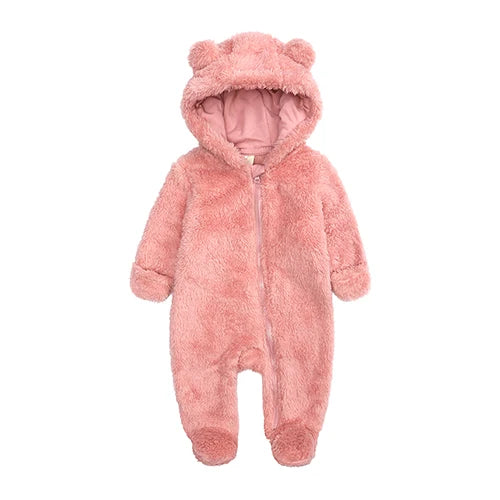 Kids Tales Cosy Cub Cotton-Lined Hooded Baby Romper