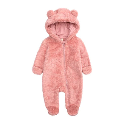 Kids Tales Cosy Cub Cotton-Lined Hooded Baby Romper
