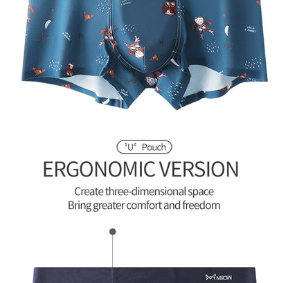 MiiOW Sexy Men Animal Print Boxers - 3Pcs Cotton Boxers