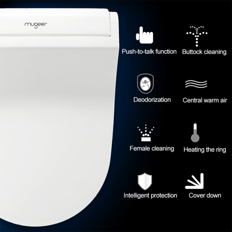 U Shape Multi-function Bathroom Automatic Cleaning Heating Intelligent Flush Toilet Cleaner Cover