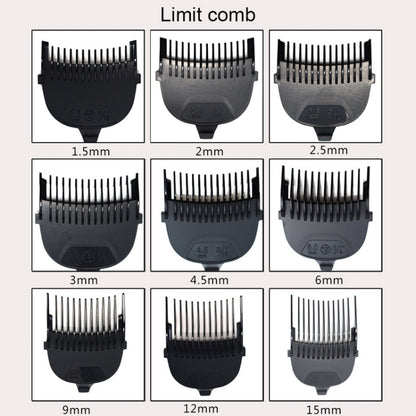 HJ-2018 Men Electric Shaver Fader Self-help Hair Clipper with Wai Cloth + Sponge, Standard Version, CN Plug, with Wai Cloth + Sponge