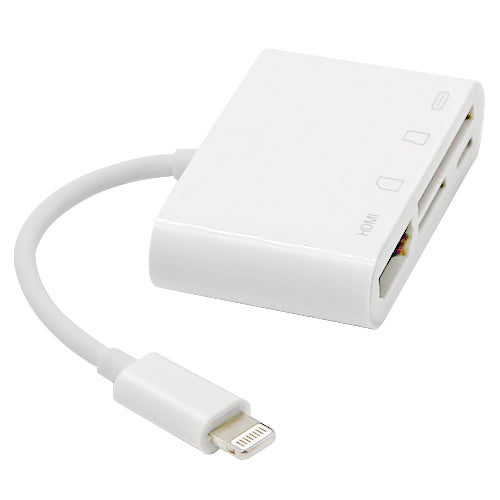 NK-103C 4 In 1 8 Pin to HDMI Multi-function Mobile Phone Converter Adapter