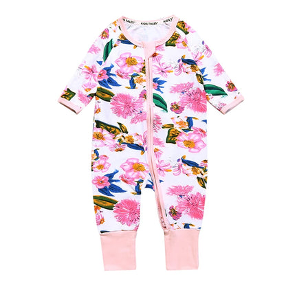 Kids Tales Everyday Wonder Cotton-Stretch Zip Baby Romper