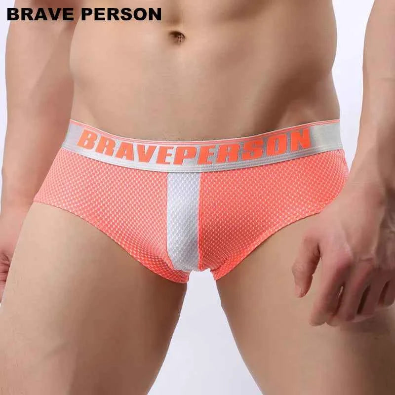 BRAVE PERSON Mens Low-Rise Boxer Briefs Sexy Fashion Underwear