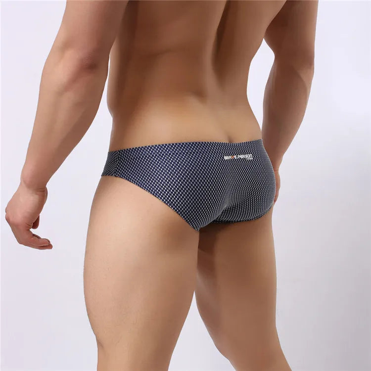 BRAVE PERSON Men's Sexy Briefs - Colourful High-Quality Nylon Underwear for Ultimate Comfort
