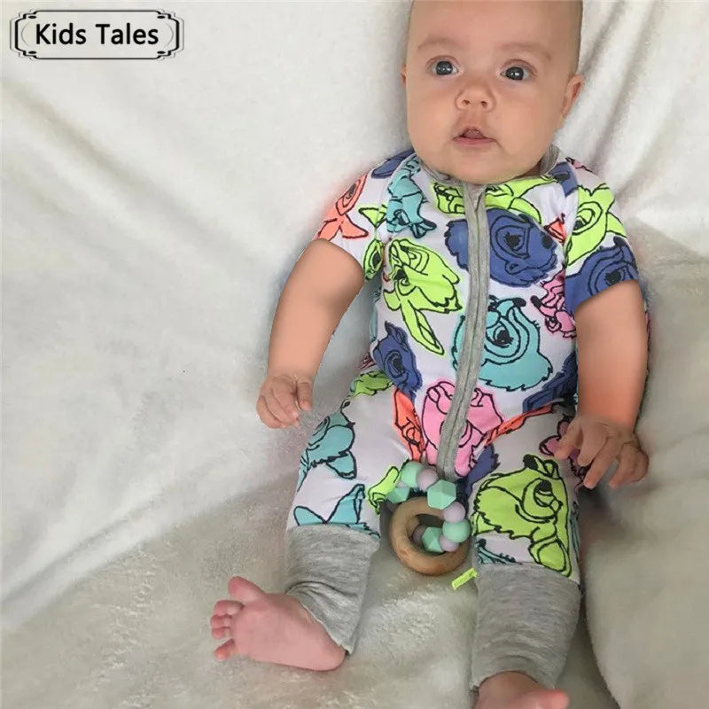Kids Tales Playday Cotton Zip Baby & Toddler Romper