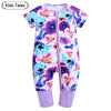 Kids Tales Sunny Adventures Cotton-Blend Double-Zip Baby Romper