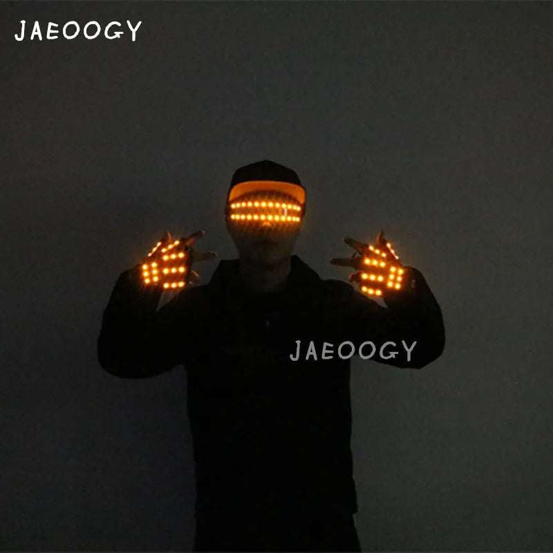 JAEOOGY 185 Flashing LED Glasses & Gloves | Six Colours