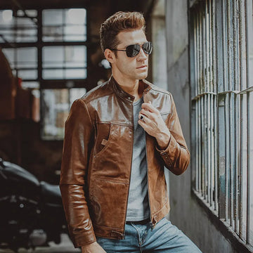 FLAVOR Men's Leather Bomber Jacket – Urban Heritage