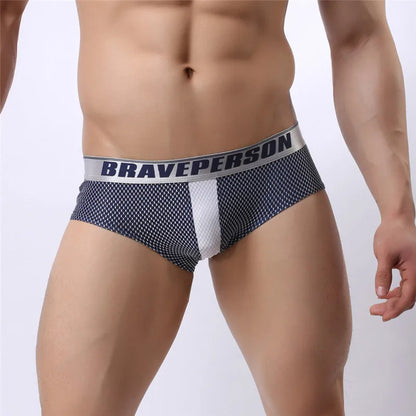 BRAVE PERSON Mens Low-Rise Boxer Briefs Sexy Fashion Underwear